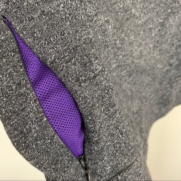 THE NORTH FACE Harmony Park Pullover Gray w/ Purple Size Medium - Picture 6 of 9